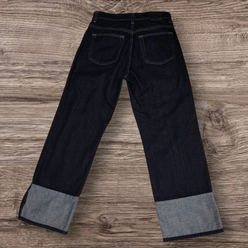 AG Adriano Goldschmied The Brett High Waisted Crop Straight Leg Jeans  Size 29 - Picture 7 of 16